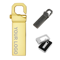Clés USB en métal 4 Go 8 Go 16 Go 32 Go 64 Go Clés USB pleine capacité logo OEM personnalisé 128 Go clé USB en métal vente en gros