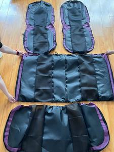 NUEVO 2026 Juego de Fundas de Asiento de Coche Universales de Cuero Negro Gris, Transpirables, Frescas, Protectoras 9D e Impermeables para <span class=keywords><strong>Axio</strong></span> - Product Image 3