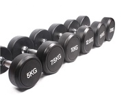 Longglory 20Kg haltères en vinyle réglables équipement d'exercice de bras de gymnastique populaire fabricant personnalisé haltères d'haltérophilie 50Kg