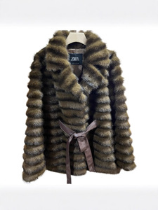 Một bán chạy nhất mù<span class=keywords><strong>a</strong></span> đông mới cổ áo Faux Mink giữ<span class=keywords><strong>a</strong></span> Chiều dài áo khoác, một thân thiện với môi Áo khoác lông thú với một mảnh lông - Product Image 5