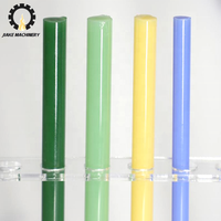 Ensemble d'échantillons de tiges en verre de 18 couleurs, diamètre de 6 mm, couleurs mélangées, verre borosilicate de haute qualité, kit de tiges en verre Pyrex solide 33 pour le soufflage de verre, bricolage