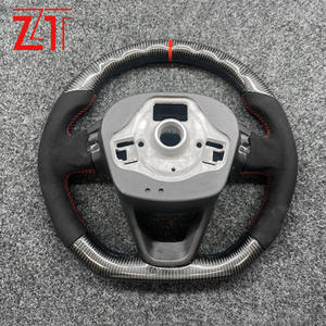 Pour volant en fibre de carbone <span class=keywords><strong>SEAT</strong></span>, modèle sport en daim - Product Image 6