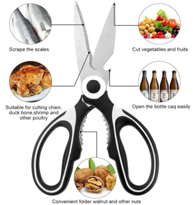 <span class=keywords><strong>Ciseaux</strong></span> de cuisine robustes tout usage en acier inoxydable <span class=keywords><strong>pour</strong></span> <span class=keywords><strong>la</strong></span> <span class=keywords><strong>viande</strong></span>, le poulet, les herbes et les aliments, avec étui - Product Image 4