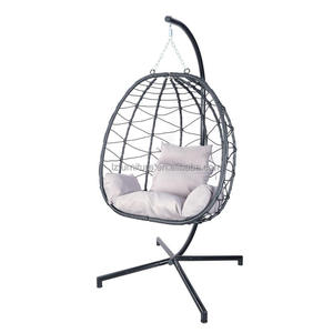 Fauteuil suspendu en rotin tressé pour l'extérieur – Confort optimal pour votre patio (vente en gros) - Product Image 3