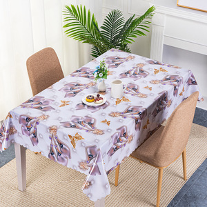 Mantel de PVC con estampado de mariposa Morning Glory, a la moda - Product Image 1