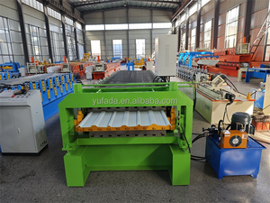 Machine de formage à rouleaux double couche <span class=keywords><strong>pour</strong></span> tô<span class=keywords><strong>les</strong></span> de toiture IBR, dispositif de fabrication de tuiles émaillées <span class=keywords><strong>pour</strong></span> panneaux métalliques en zinc galvanisé - Product Image 5
