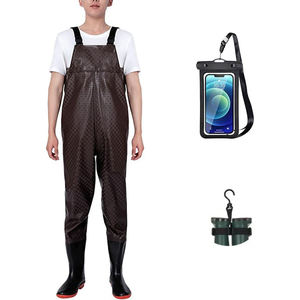 <span class=keywords><strong>Cuissardes</strong></span> de pêche camouflage pour débutants, imperméables en PVC avec bottes antidérapantes, équipement de pêche en rivière et lac pour hommes - Product Image 3