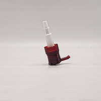 Transparante wijnrode drukknopfles 24/410 28/410 PP plastic lege shampoo vloeibare handzeep verpakkingsaccessoire op maat gemaakte kleur