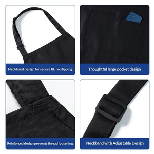 <span class=keywords><strong>Delantales</strong></span> con Logotipo Personalizado al por Mayor de Quiet Girl, Ropa de Trabajo Impermeable para el Hogar y la Cocina, Publicidad - Product Image 6