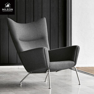 Cánh Ghế Ghế Bành khách sạn Mô hình phòng đơn giản đặc biệt hình tối giản Bắc Âu giải trí duy nhất thiết kế tùy chỉnh ghế sofa kim loại - Product Image 2