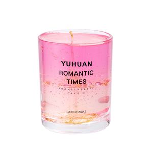 Bougie parfumée en cire de gelée Yuhuan Romantic Times, en forme de tasse, parfum longue durée, décoration d'intérieur, cadeau - Product Image 2