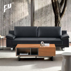 फैक्टरी मूल्य सस्ते रिसेप्शन सोफा सेट 1 + 1 + 3 कार्यालय कमरे अवकाश फर्नीचर कार्यकारी लोकप्रिय डिजाइन चमड़े के सोफे - Product Image 2