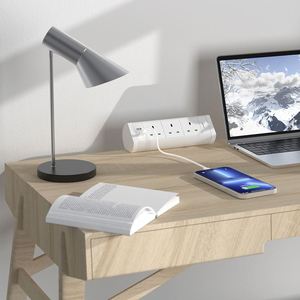 Toma de corriente de escritorio británica <span class=keywords><strong>Precio</strong></span> bajo Venta al por mayor Tomas de corriente múltiples con puerto USB Cable de extensión de 3m/9,84 pies - Product Image 6