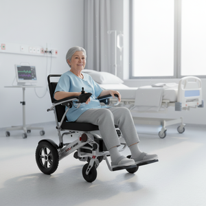 Fauteuil roulant pliable pour personnes âgées avec subvention <span class=keywords><strong>nationale</strong></span> Fauteuil roulant en acier pour hôpital - Product Image 3