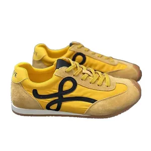 Zapatillas Deportivas Casuales para Mujer, Primavera-Otoño 2026, Blancas, Ligeras, con Forro de Felpa, Parte Superior de Cuero Genuino y Entresuela de Goma - Product Image 1