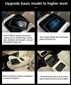 Многофункциональный информационно-развлекательный центральный экран для задних сидений Mercedes-Benz Maybach — роскошная мультимедийная панель управления для задних сидений автомобиля - Product Image 5