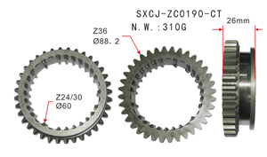 Gran oferta, piezas de caja de cambios de transmisión automática, conjunto de sincronizador OEM 8FW-474-YETBQ para Chevrolet Aveo 1,2/Spark 1,0 - Product Image 6