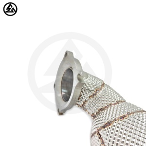 Tuyau de descente Performance CSZ SS304 de haute qualité pour <span class=keywords><strong>Alfa</strong></span> <span class=keywords><strong>Romeo</strong></span> <span class=keywords><strong>Giulia</strong></span> Stelvio 2.0T système d'échappement de tuyau de descente à haut débit - Product Image 6