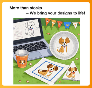 Juego de Cubiertos Navideños Modernos Personalizados con Calcomanías de Feliz Navidad <span class=keywords><strong>en</strong></span> Vasos de Papel, Platos, Servilletas y Manteles - Product Image 6