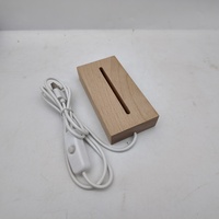 Veilleuse LED en forme de cœur personnalisée moderne lampe de bureau de table en acrylique à commande par interrupteur socle en bois pour décoration de chambre d'enfant cadeau de mariage