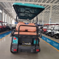 Voiture de golf électrique tout-terrain 6 places surélevée, moteur 72V 5KW, batterie au lithium, véhicule tout-terrain en acier pour la chasse