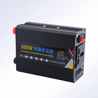 Inverter Mobil AC 300W Mini dengan Antarmuka USB, Bahan Aluminium Alloy, Gelombang Modifikasi, Peralatan Listrik RV 12v24v