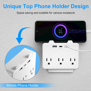 <span class=keywords><strong>Regleta</strong></span> de <span class=keywords><strong>Enchufes</strong></span> con USB Tipo-C Personalizada para Fácil Portabilidad OEM ODM <span class=keywords><strong>Protección</strong></span> Multicapa Fácil de Transportar OEM - Product Image 2