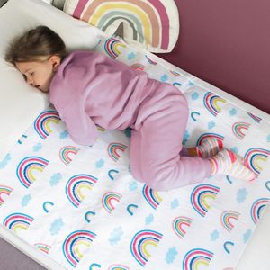 Protège-matelas lavable et réutilisable pour l'apprentissage de <span class=keywords><strong>la</strong></span> propreté des enfants et des tout-petits, 100 % imperméable et antidérapant - Product Image 5