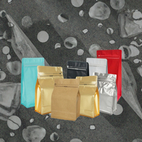 Sacs en papier PE laminés PLA, sacs à café écologiques |   Sacs d'emballage liquides pour café froid biodégradable 3x20+4 Taille 100