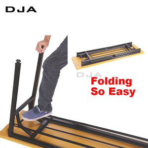 Conjunto de mesa y silla plegable doble para escuela, conjunto de mesa para maestro, oficina, ahorro de espacio, para adultos - Product Image 5