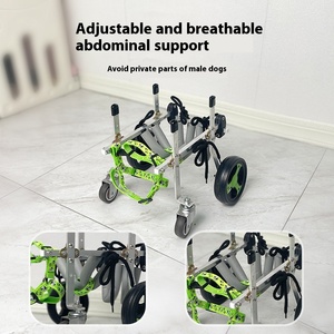 USMILEPET Chariot de Mobilité Solide à Quatre Roues pour Chiens, Idéal pour la Paralysie des Articulations de Teddy, en Plastique - Product Image 4