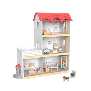 Casa <span class=keywords><strong>de</strong></span> <span class=keywords><strong>muñecas</strong></span> <span class=keywords><strong>de</strong></span> madera moderna para niñas, juego <span class=keywords><strong>de</strong></span> <span class=keywords><strong>casas</strong></span> <span class=keywords><strong>de</strong></span> <span class=keywords><strong>muñecas</strong></span> <span class=keywords><strong>de</strong></span> madera <span class=keywords><strong>con</strong></span> accesorios para muebles, Kit <span class=keywords><strong>de</strong></span> casa <span class=keywords><strong>de</strong></span> <span class=keywords><strong>muñecas</strong></span>, regalo para niños pequeños - Product Image 2