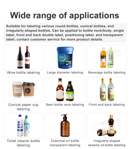 GOSUNM Semi-automatic Manual Round Bottle Bottle With Date Code Printer Labeling Machine For Bottles