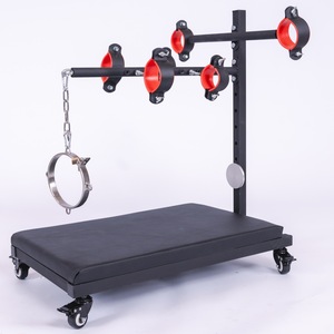快適なBDSM拘束具、高さ調節可能なパッド入りサポートバー、安全なロックシステム、カップルのためのロマンチックな寝室での親密なプレイに最適 - Product Image 3