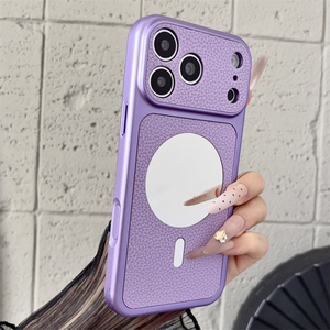 เคสโทรศัพท์หรูหราพร้อมกระจกเงาสำหรับ iPhone 18 17 Pro Max หนังลายหนังสัตว์, เคส iPhone 18 แม่เหล็กน่ารัก - Product Image 5