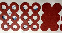 Entretoises isolantes plates rouges en papier, résistantes aux hautes températures, pour vis, boîtiers d'ordinateur, cartes mères, protection contre les surtensions