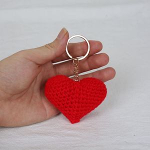 <span class=keywords><strong>Porte</strong></span>-clés en forme de <span class=keywords><strong>cœur</strong></span> en tricot mignon, <span class=keywords><strong>porte</strong></span>-clés en forme de <span class=keywords><strong>cœur</strong></span> faits à la main, <span class=keywords><strong>macramé</strong></span>, cadeaux pour couples amoureux, pendentif pour sac à téléphone, accessoires, <span class=keywords><strong>porte</strong></span>-clés au crochet - Product Image 3