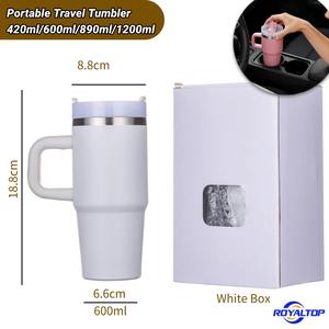 Tazza Termica Personalizzata da 14oz 20oz 30oz 40oz in Acciaio Inox a Doppia Parete, con Cannuccia e Coperchio, per Caffè <span class=keywords><strong>Acqua</strong></span> Tè Bevande - Product Image 3