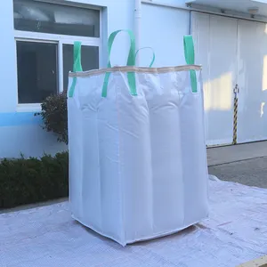 500kg 1000kg 1200kg 1500kg 2000kg 1 Ton 2 Tons Jumbo Bag Grain Seed Flour Salt Sugar Bean PP Baffle Square Bag