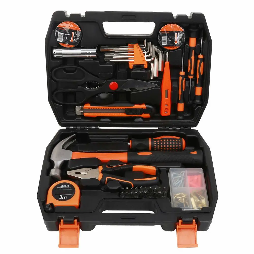 Mới Đến Chuyên Nghiệp Hộ Gia Đình Tool Set Bán Sỉ 26 Cái Screwdriver Dụng Cụ Cầm Tay Set Hot Bán Băng Đo Dao Hộp Công Cụ