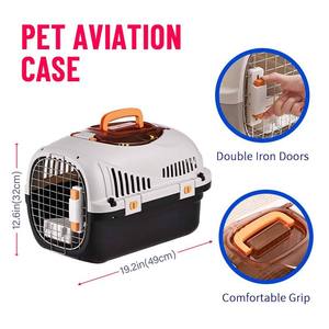 Sac de <span class=keywords><strong>transport</strong></span> <span class=keywords><strong>pour</strong></span> animaux de compagnie en PP à motif uni, approuvé par les compagnies aériennes, avec fenêtre de toit, rangement intégré, <span class=keywords><strong>valise</strong></span> de voyage portable <span class=keywords><strong>pour</strong></span> petits animaux - Product Image 2