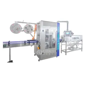 China Sale Automatic Round Bottle Heat Shrink Sleeve Labeling Machine With Steam Tunnel