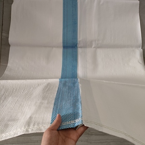 Sac tissé en PP <span class=keywords><strong>blanc</strong></span> transparent en promotion, emballage 50 kg pour sable et galets - Product Image 3