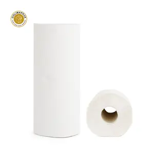 OOLIMAPACK Factory Direct Sale Round Paper Toilet Tissues Rolls White Wood Pulp Toilet Sanitary Paper