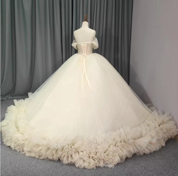 beige quinceanera dresses Long sleeve Peach/cream Quinceañera Dress M main image 0