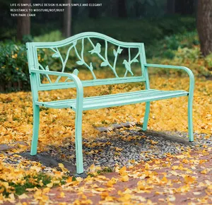 Muebles de Jardín modernos para parque al aire libre, silla de ocio de jardín al aire libre, banco comunitario con silla trasera