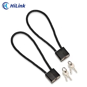 13 ''chống cắt cáp thép ổ khóa cường độ cao an toàn bắn súng kích hoạt cáp khóa với cơ thể màu đỏ và đen - Product Image 2