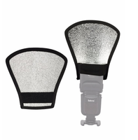 Diffuseur de flash photo 2-en-1 argent/blanc avec boîte à lumière et réflecteur double face pour appareils photo Nikon - Prix de gros