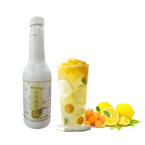 New Product Factory Wholesale 100% High Quality bubble tea material kumquat & lemon pulp fruit fiber with meat SHJAYI Supplier