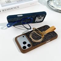 Coque de téléphone Bling avec support pour iPhone 18 Pro Max, accessoires de téléphone portable à paillettes et diamants pour iPhone 17 16 15 14